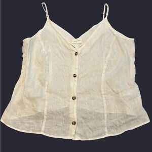 H&M Cream Button-Front Camisole